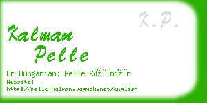 kalman pelle business card